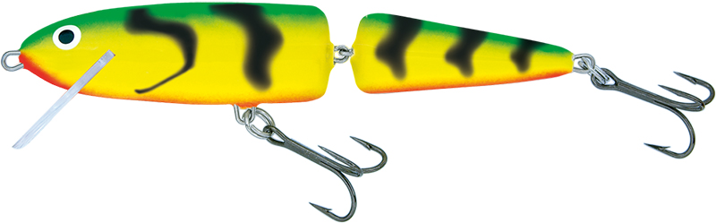 Salmo White Fish Limited Edition 13cm Jointed Deep Runner (DR) Green Tiger