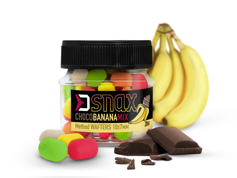Delphin D SNAX Waft Köder 20 g 10 x 7 mm Choco-Banana-Mix
