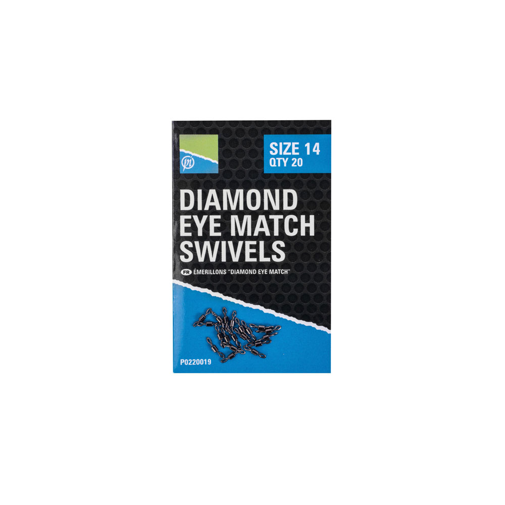 Preston DIAMOND EYE MATCH SWIVELS - SIZE 12