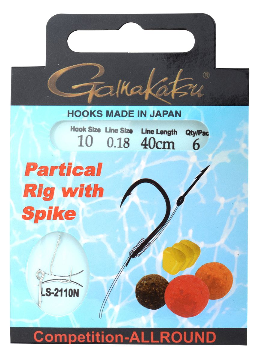 Gamakatsu Partikel Rig Spike LS-2110 Nickel 40 cm # 12 / 0,18 mm