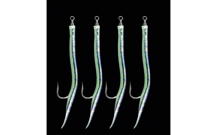 Dega Gummi-Makks Lumin.Hologr.; 15 cm; 8/0; 4 Stück