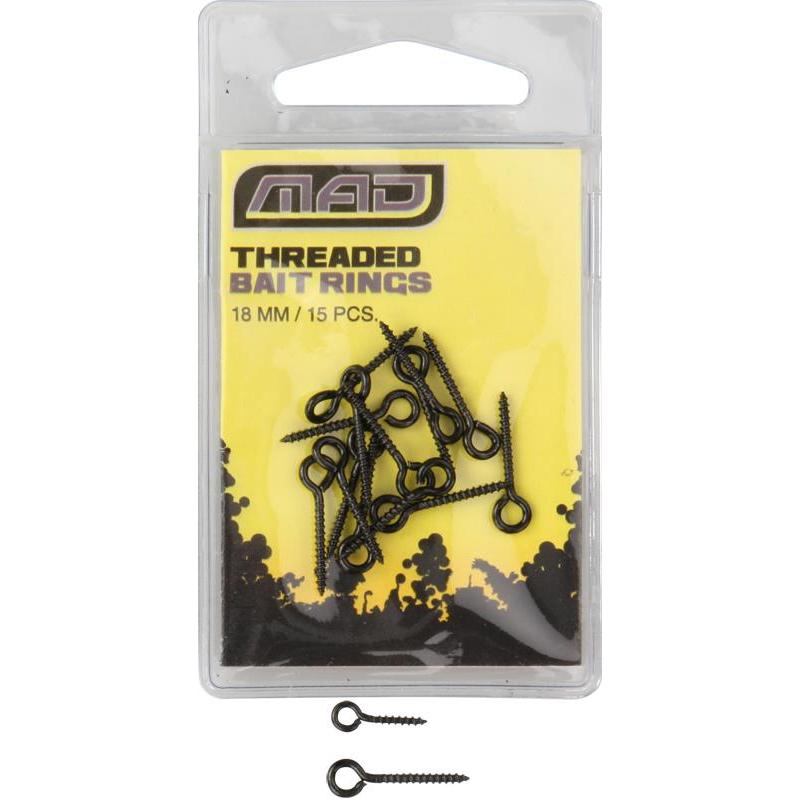 MAD Threaded Bait Rings; 18 mm; 15 Stück