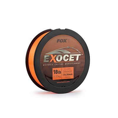 Fox Exocet Fluoro Orange Mono; 0,33mm 16lb