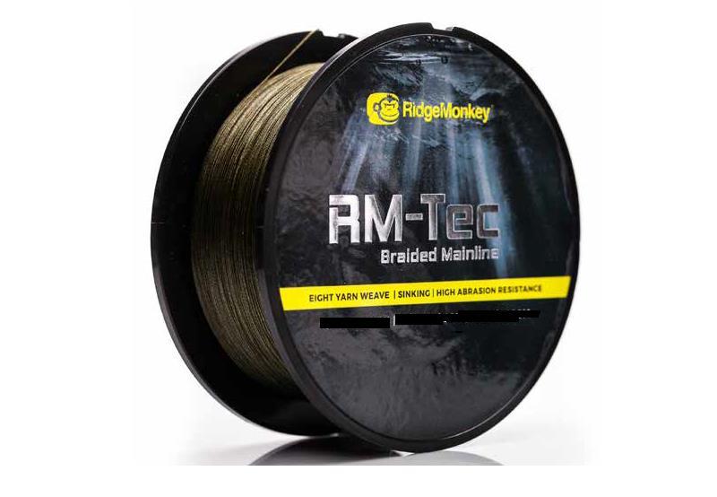 RidgeMonkey RM-Tec Braided Mainline; 0,35 mm; 30 Lb; 1200 m
