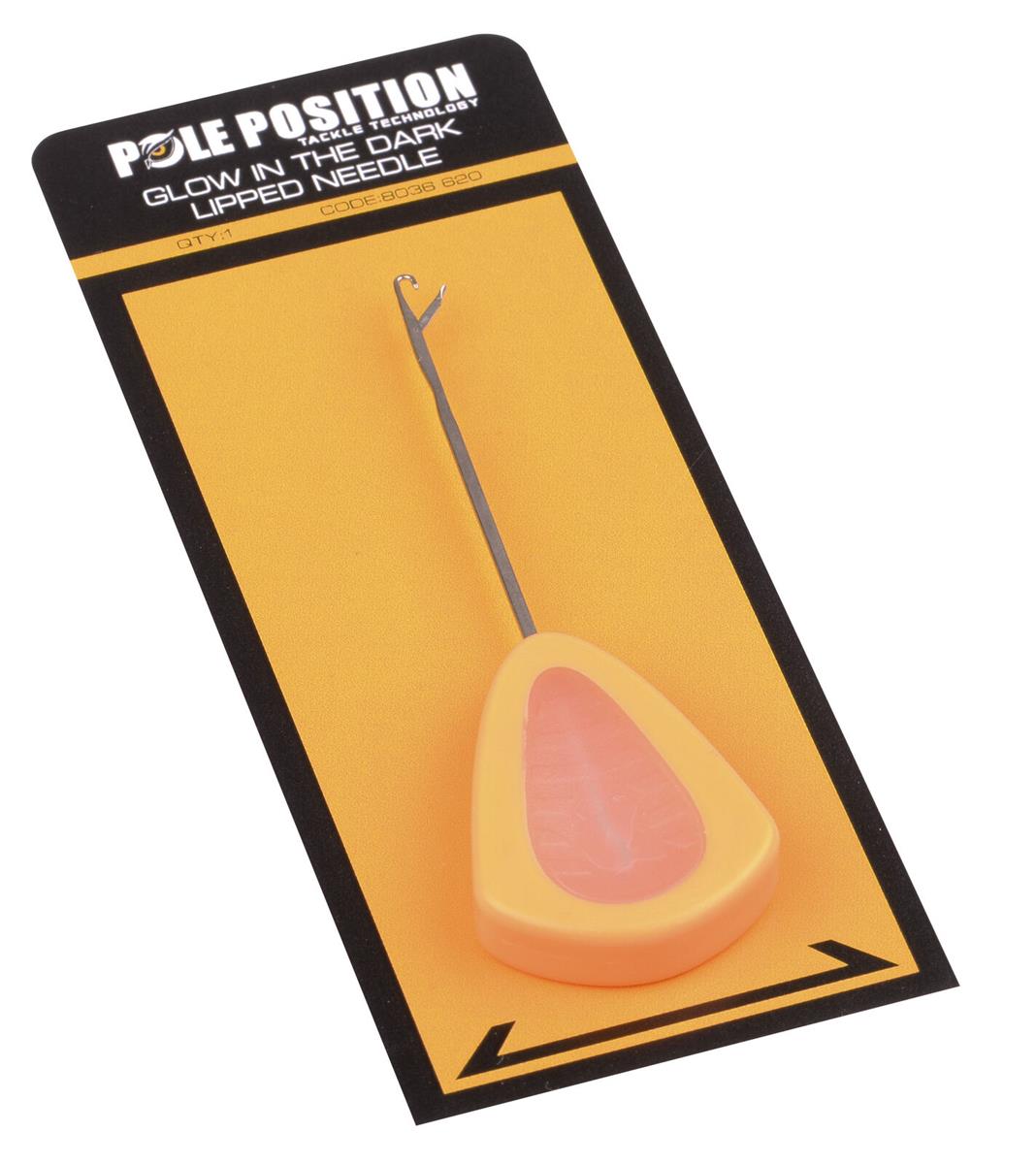 Pole Position Glow in the Dark Lipped Needle; Orange