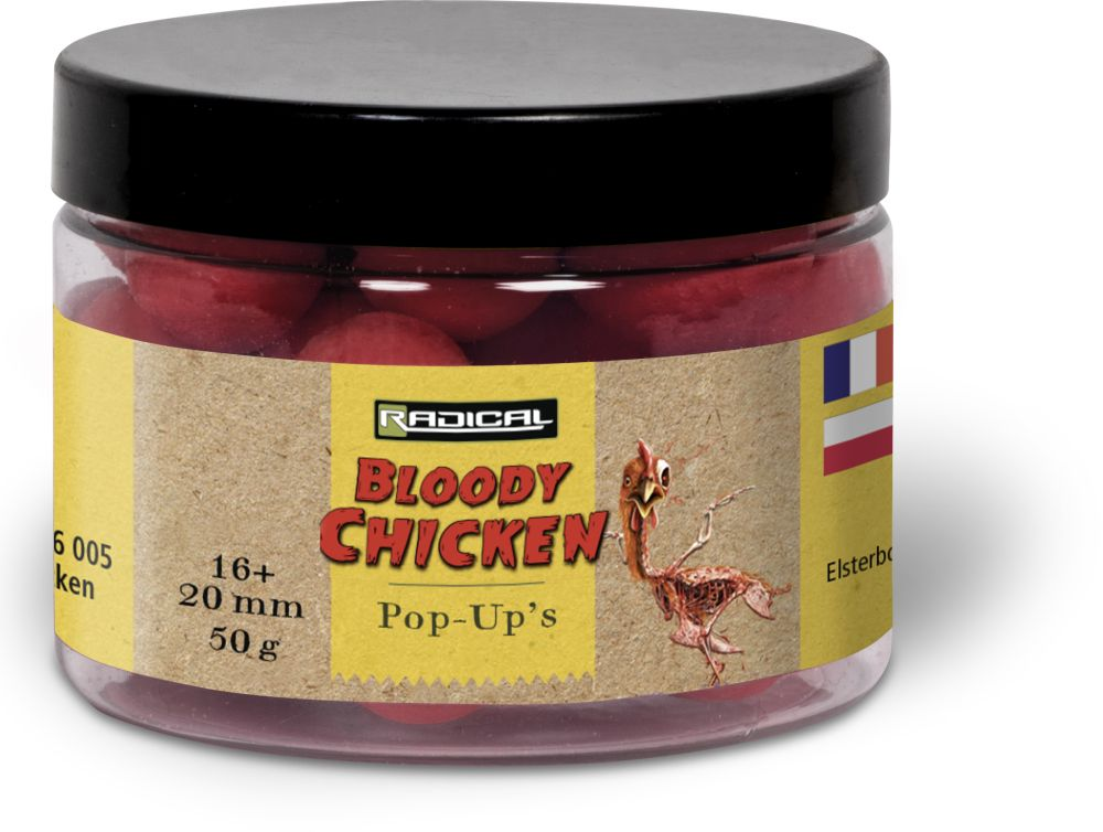 Radical Bloody Chicken rot/braun Pop Up´s; 16 & 20 mm; 50 g