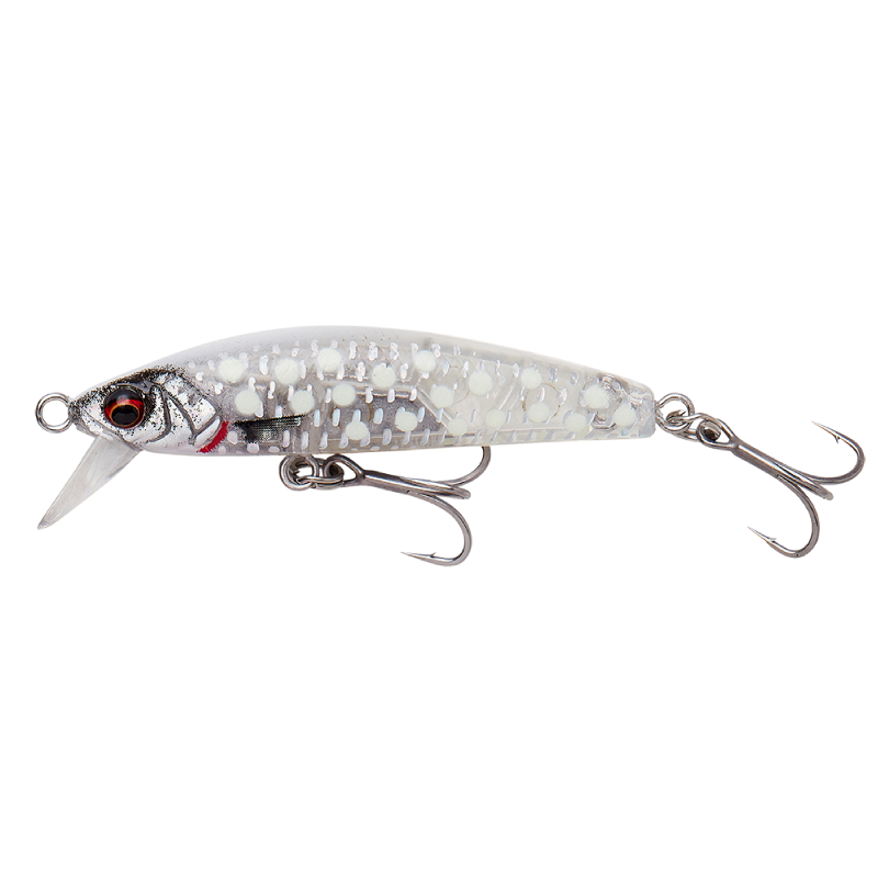 Savage Gear Gravity Minnow Fast sinking 5cm; 8g Crystal White Glow