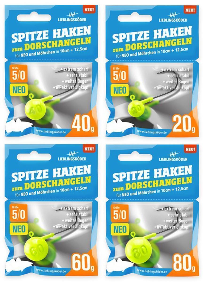 Lieblingsköder Spitze Haken NEO; Größe 4/0; 80 Gramm