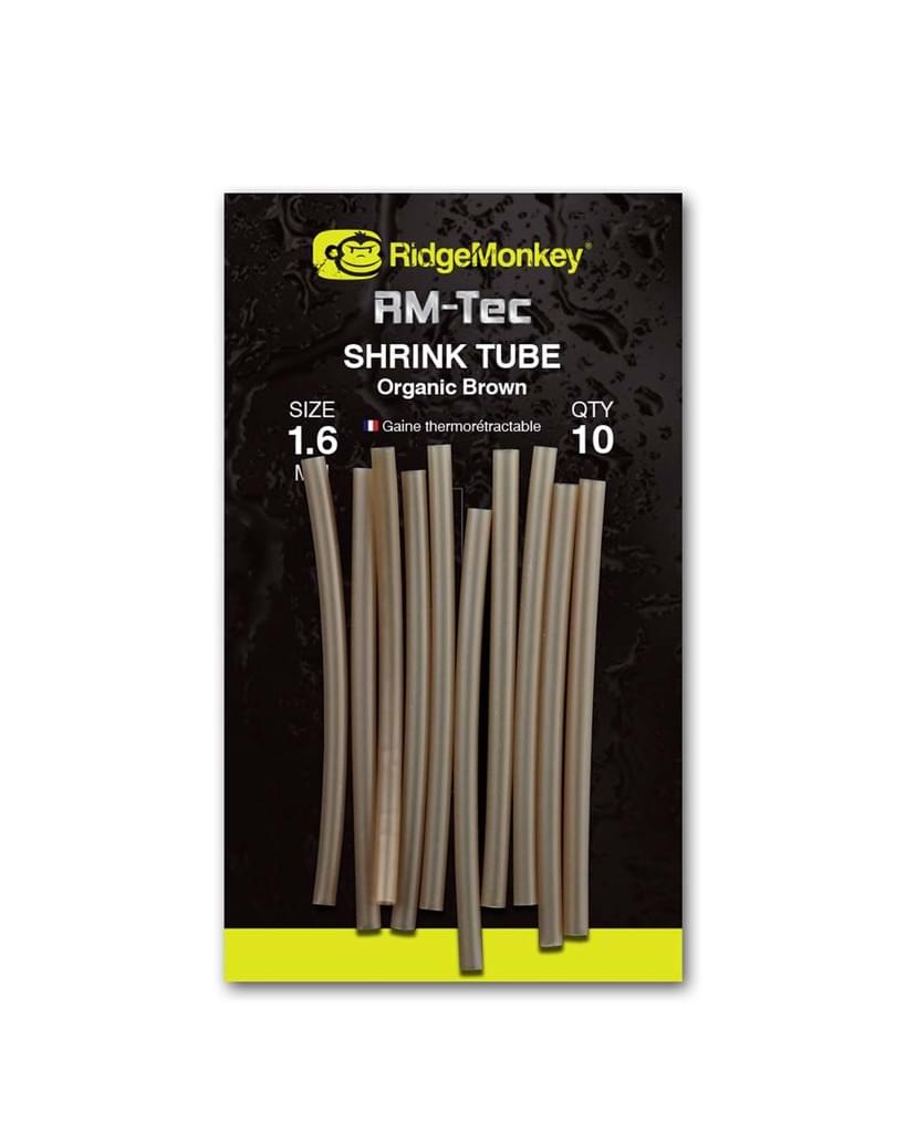 RidgeMonkey RM-Tec Shrink Tube 3,6 mm; 10 Stück; Organic Brown