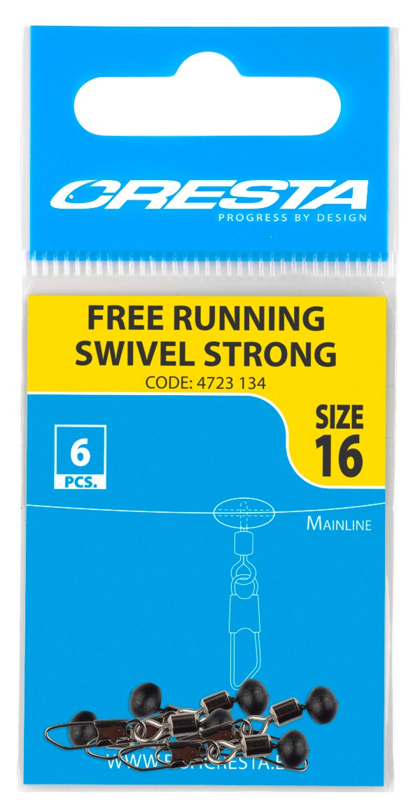 Cresta Free Running Swivel Strong; Sz. 16; Qty. 6