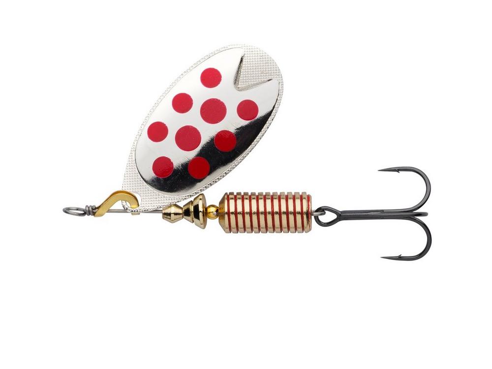 Abu Garcia Fast Attack Spinners 4 cm / 4,5 g Silver / Red Dots