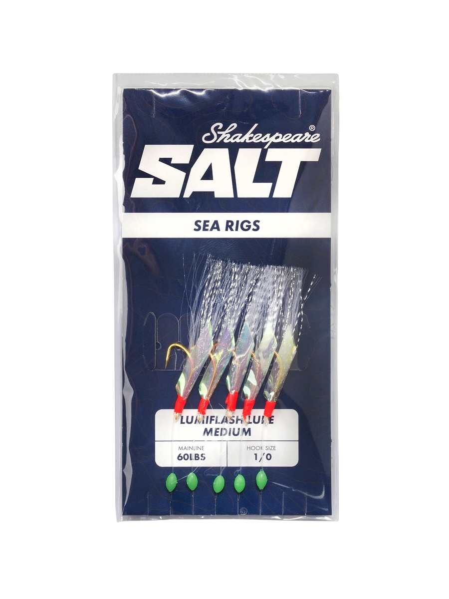 Shakespeare Lumiflash Lure Medium SALT Rig; 1/0; 60 Lbs.