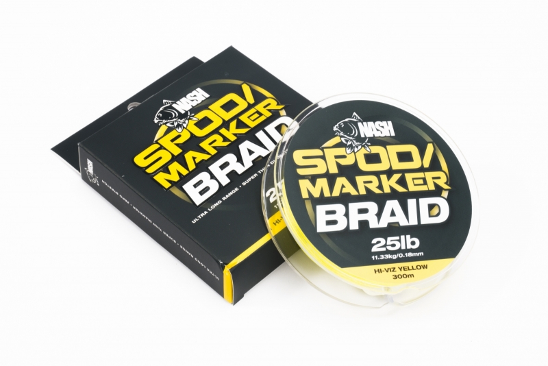 Nash Spod/Marker Braid Lo-Viz Yellow; 25 lb; 11,33 kg; 300 m Nash Spod/Marker Braid Lo-Viz Yellow; 25 lb; 11,33 kg; 300 m
