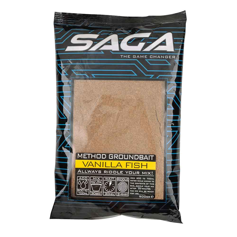 Saga Method Groundbait; Vanilla Fish; 900 gr. Saga Method Groundbait; Vanilla Fish; 900 gr.