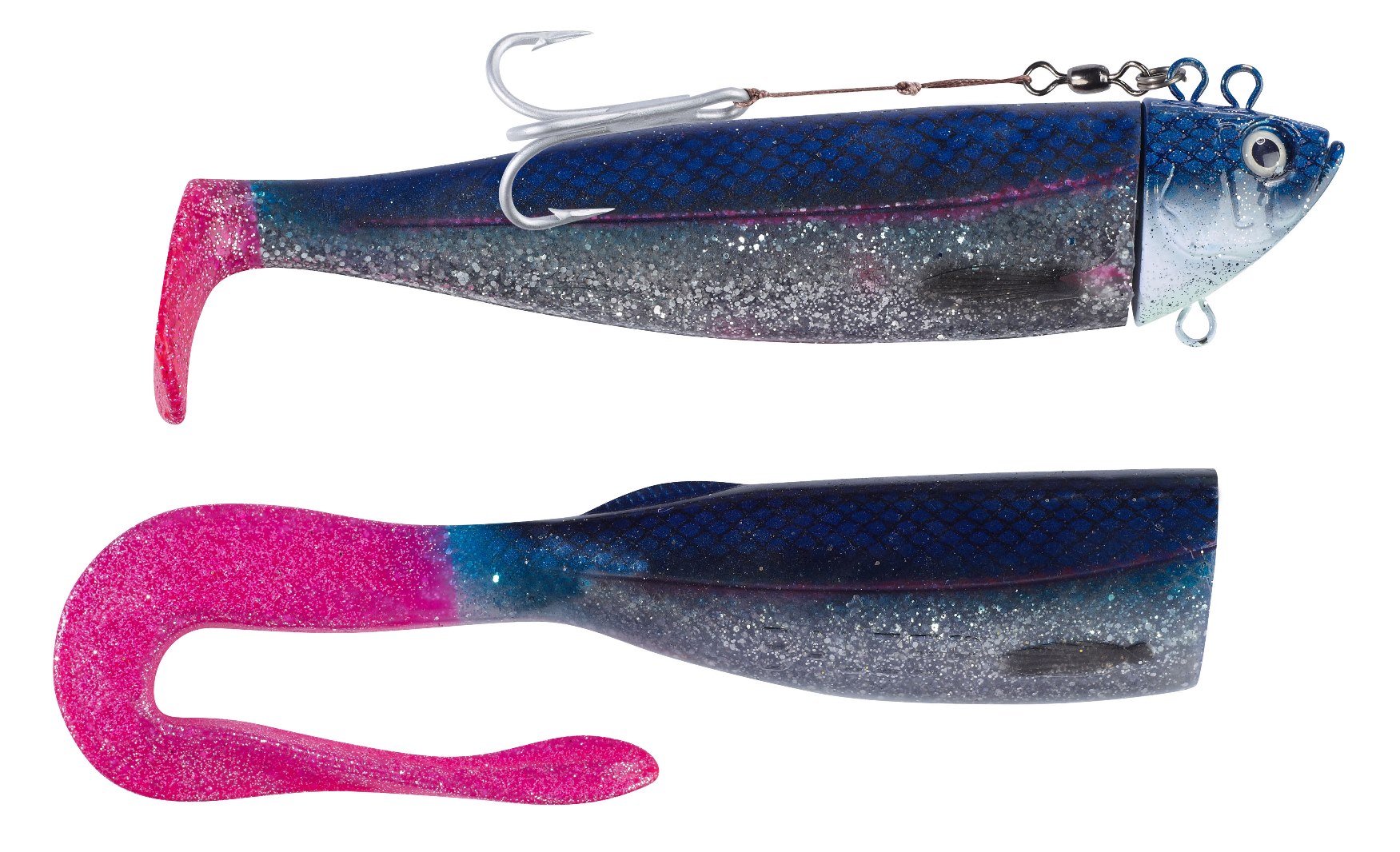 Balzer Adrenalin Arctic Shad 22 cm, 300 g, 4/0  Blue/Silver