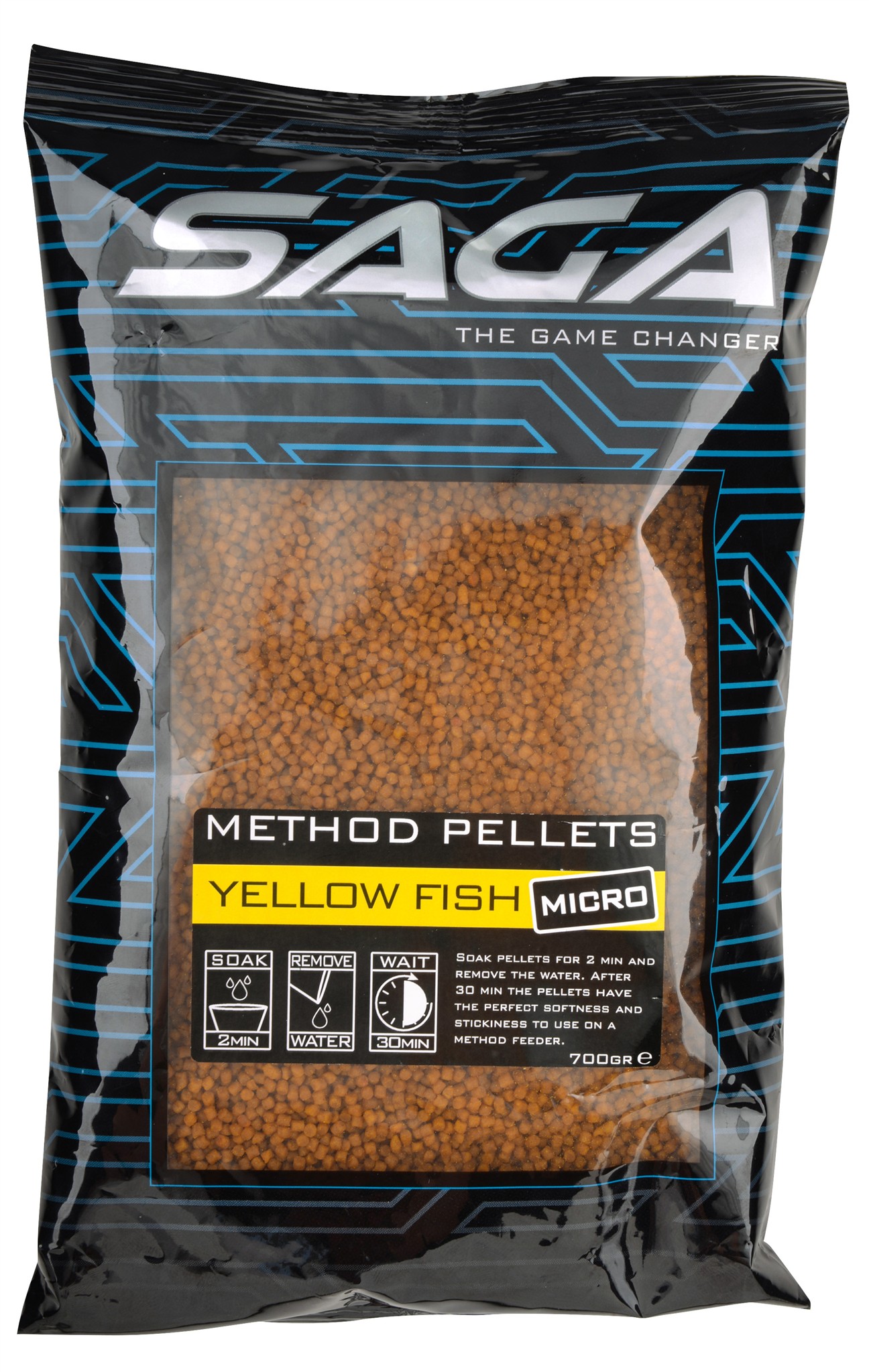 Saga Method Pellets Micro; Yellow Fish; 700 gr.