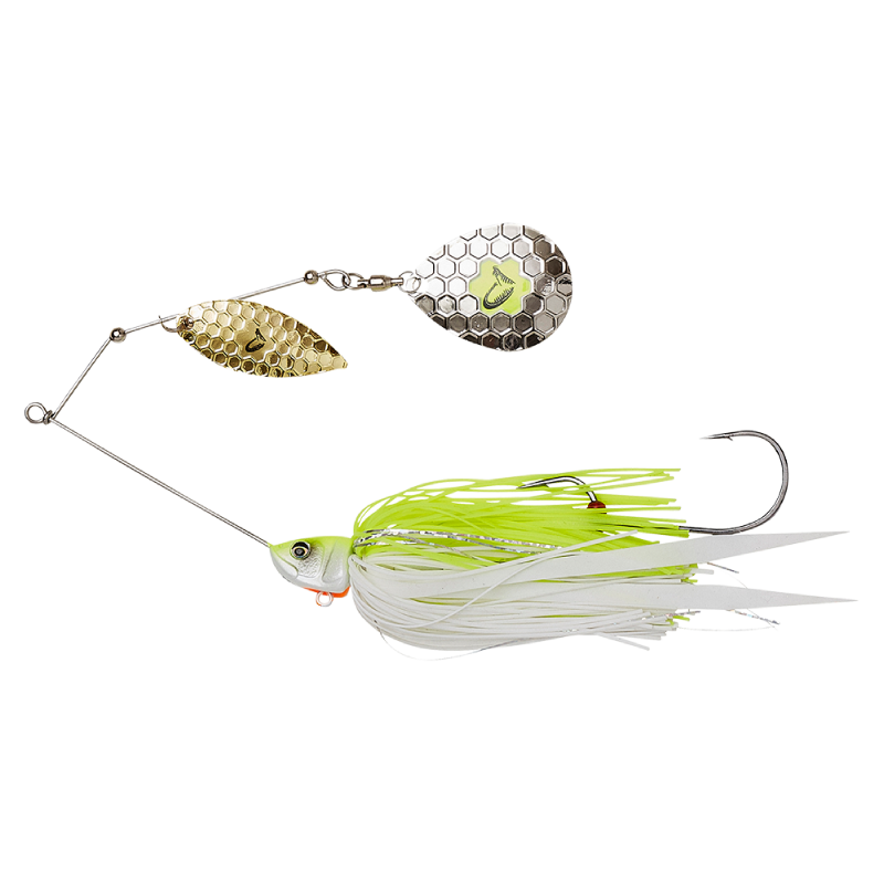 SAVAGE GEAR DA'BUSH SPINNERBAIT 14CM 21G SINKING YELLOW WHITE SILVER