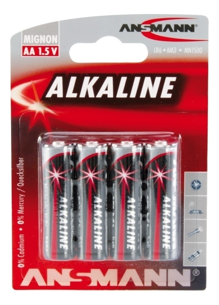 Ansmann Alkaline Mignon AA 1,5 V; LR6; AM3; MN1500