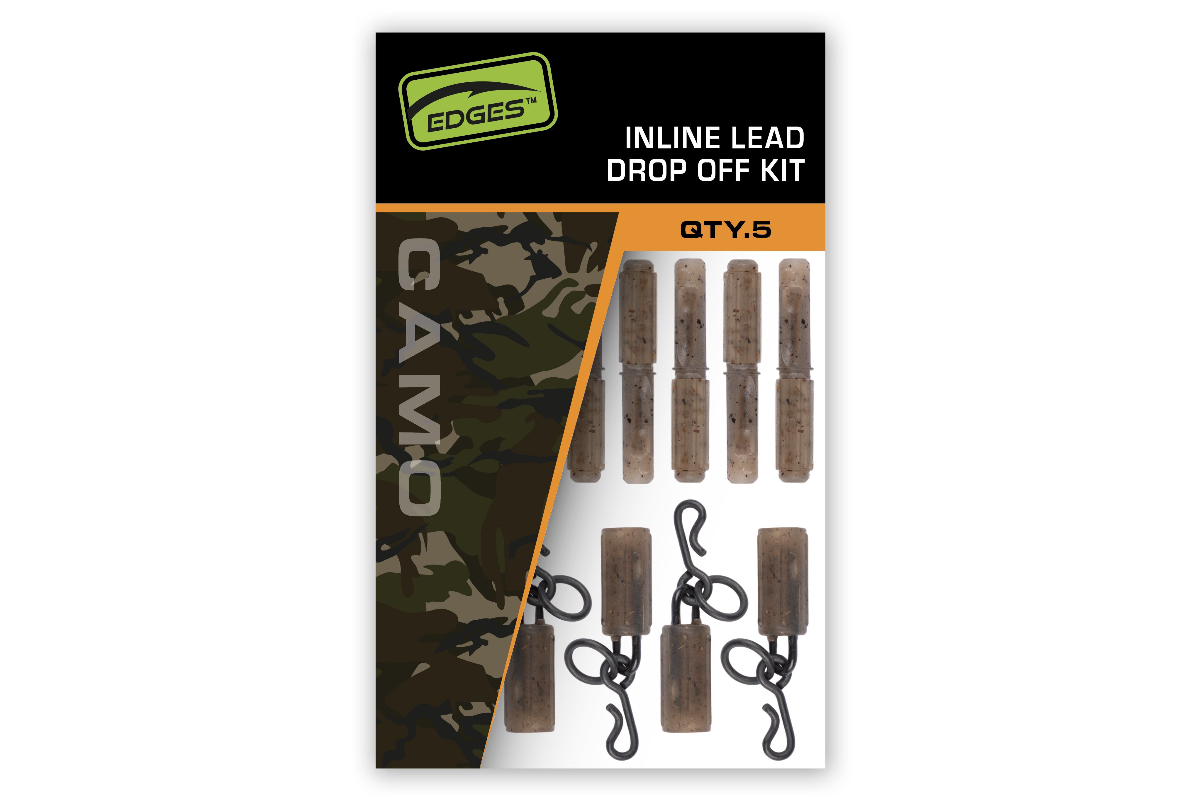 Fox Edges Camo Inline Lead Drop Off Kits Qty.5
