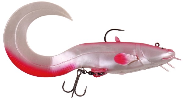 DAM Effzett Real Life Loose Body Curl Tail 250 mm, 165 g, Albino