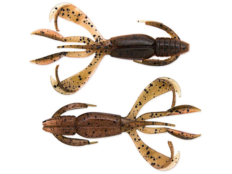 Keitech Crazy Flapper4.4"; Green Pumpkin Fire; 6 Stück