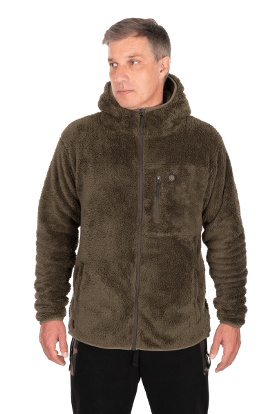 Fox Khaki HD Premium Full Zip Teddy Jacket Medium