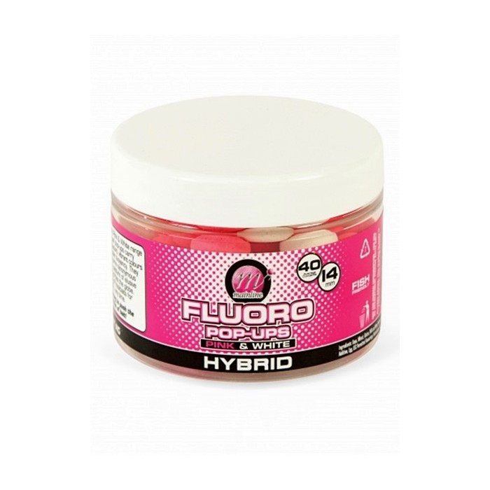 Mainline Fluoro Pop-Ups Pink & White; Hybrid; 14 mm