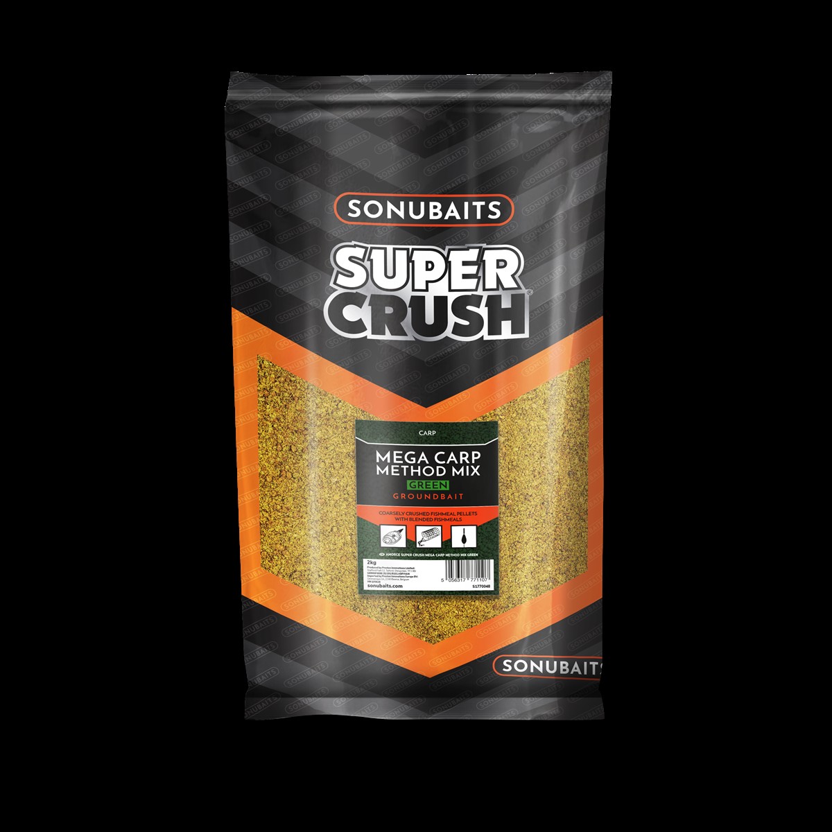 Sonubaits Super Crush Mega Carp Method Mix Groundbait Green 2 Kg
