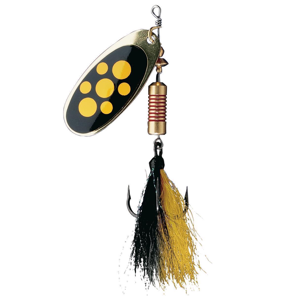 DAM Effzett Standart dressed Spinner; Blacky; Gr. 4; 10 gr.