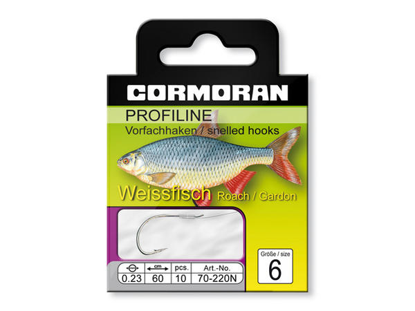 Cormoran Profiline Weißfischhaken nickel; Gr. 6; 0,23 mm