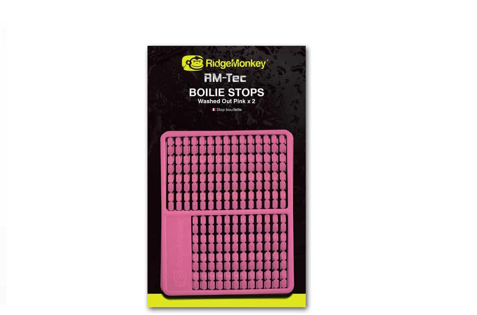 RidgeMonkey RM-Tec Boilie Stops; Washed Out Pink