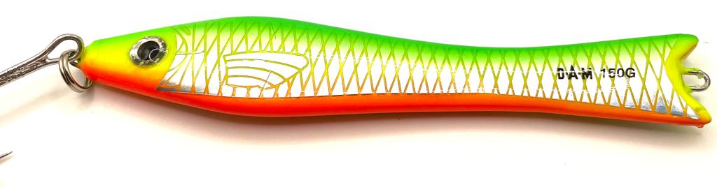 DAM Blitz Pilker 150 g grün/orange