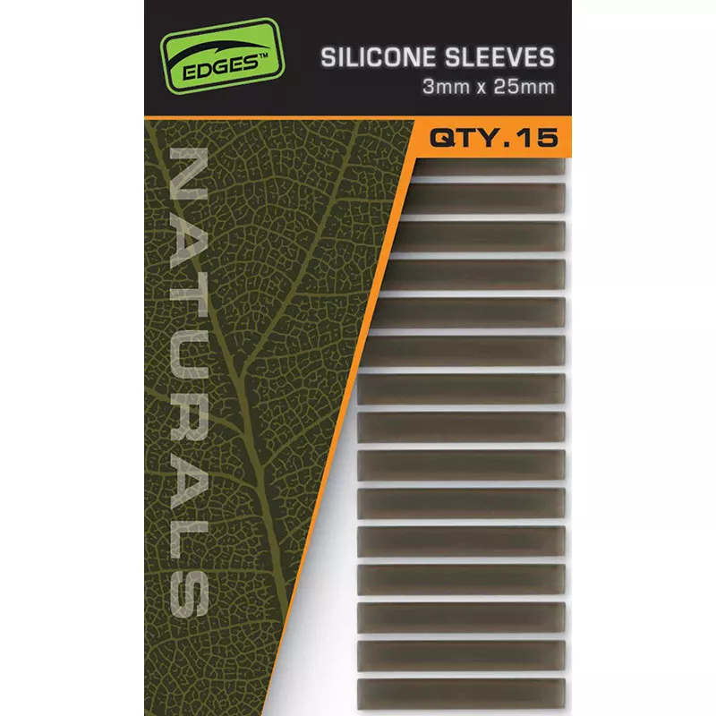 Fox Naturals Silicone Sleeves 3 mm x 25 mm Qty. 15