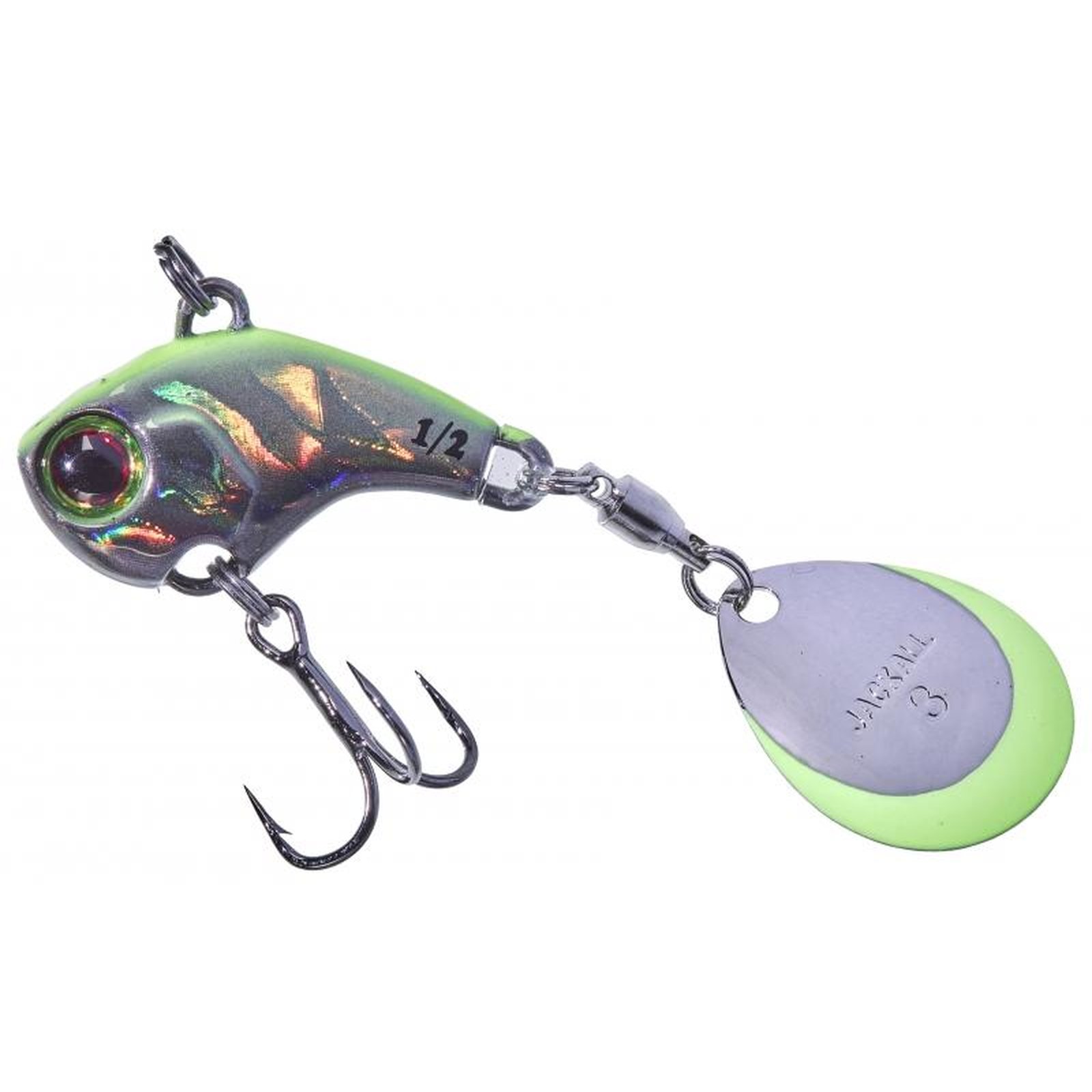 Illex Deracoup; Silver Chartreuse Back; 3/4 OZ ( 21 gr.)