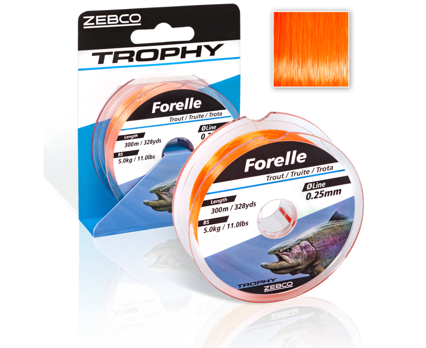 Zebco Trophy Zielfischschnur Trophy Fluo Manie 0,30 mm / 6,9 kg 250 m