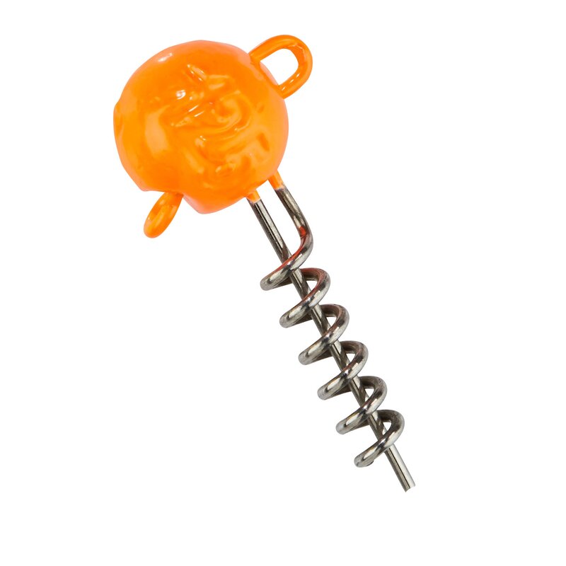 Balzer Shirasu UV-Active Screw in Jighead Orange; 10 gr; Qty. 5