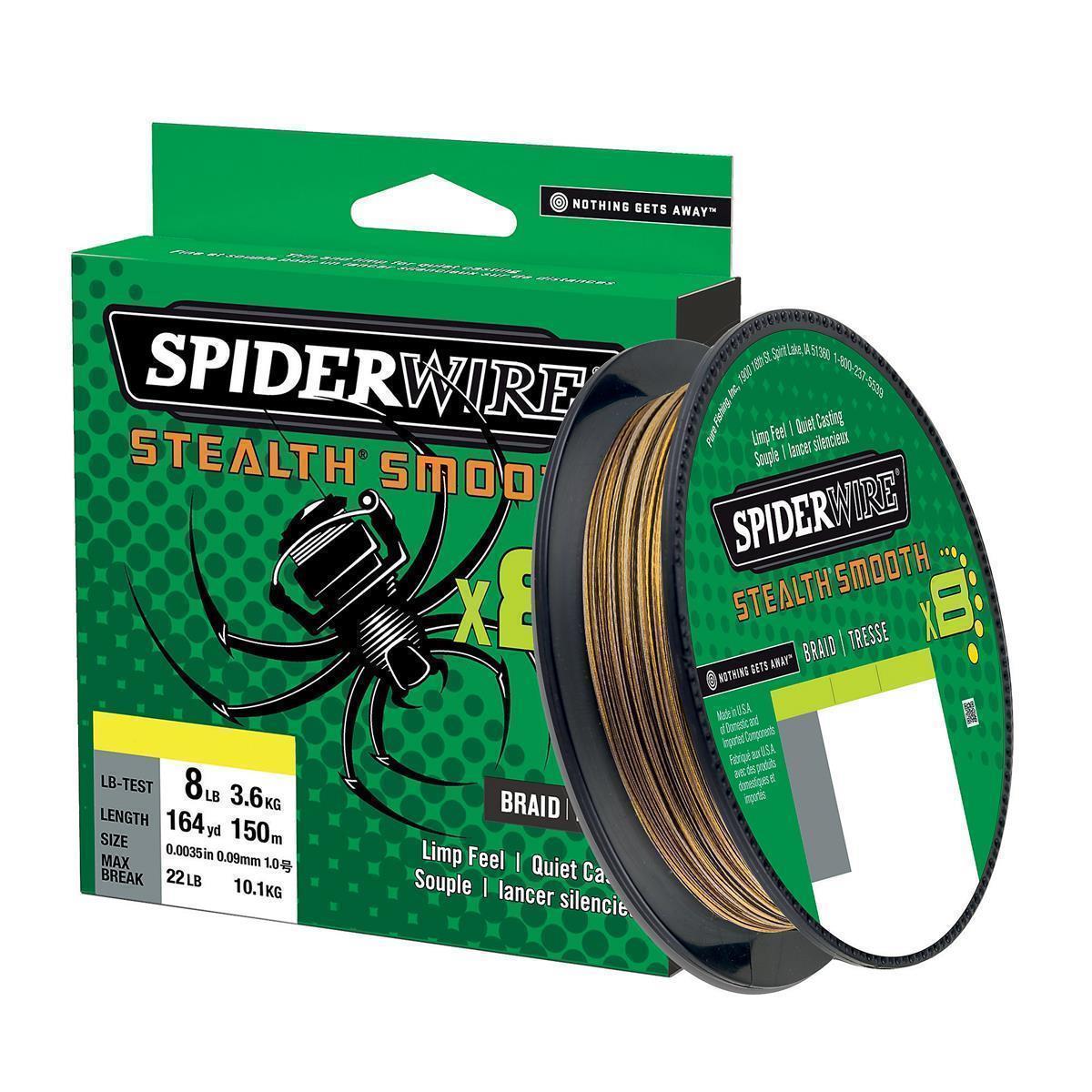 SpiderWire Stealth Smooth 8; Camo; 0,23 mm; 23,6 Kg.; 150 m