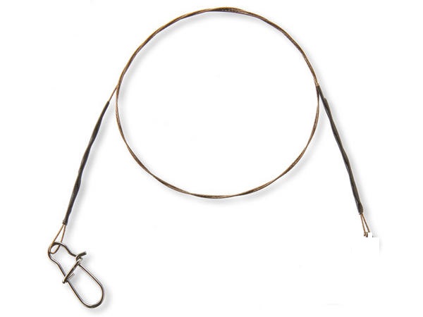 Cormoran Stahlvorfach mit Schlaufe und Karabiner 1 x 7; L: 50 cm; 12,0 Kg.; 2 Stück