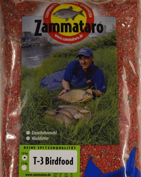 Zammataro T-3 Birdfood; Rot (für große Fische); 1 kg
