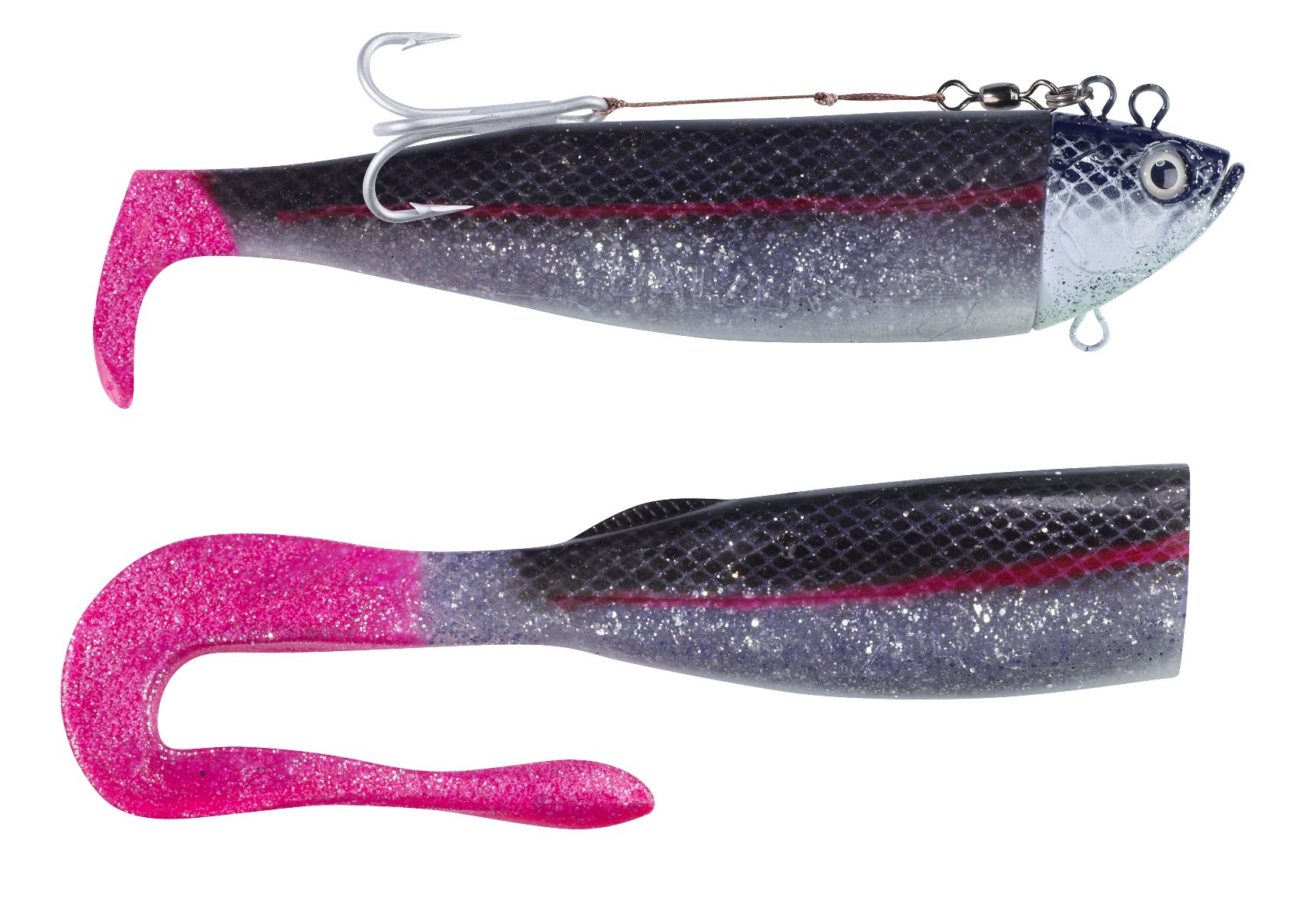 Balzer Adrenalin Arctic Shad 18 cm, 200 g, 3/0  Black/Silver
