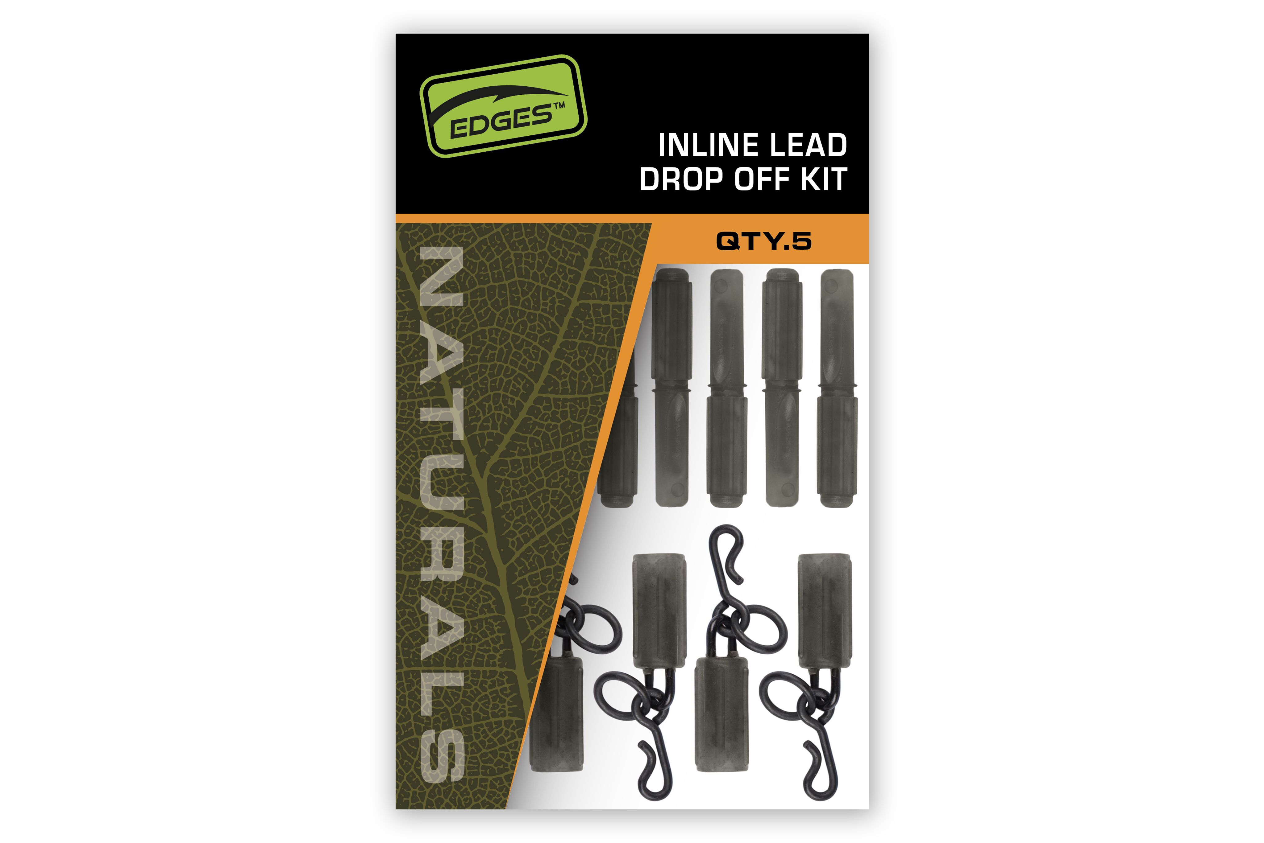 Fox Edges Naturals Inline Lead Drop Off Kits Qty.5