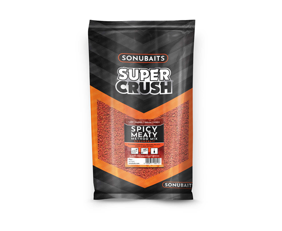 Sonubaits Supercrush Groundbait 2kg Spicy Meaty Method Mix