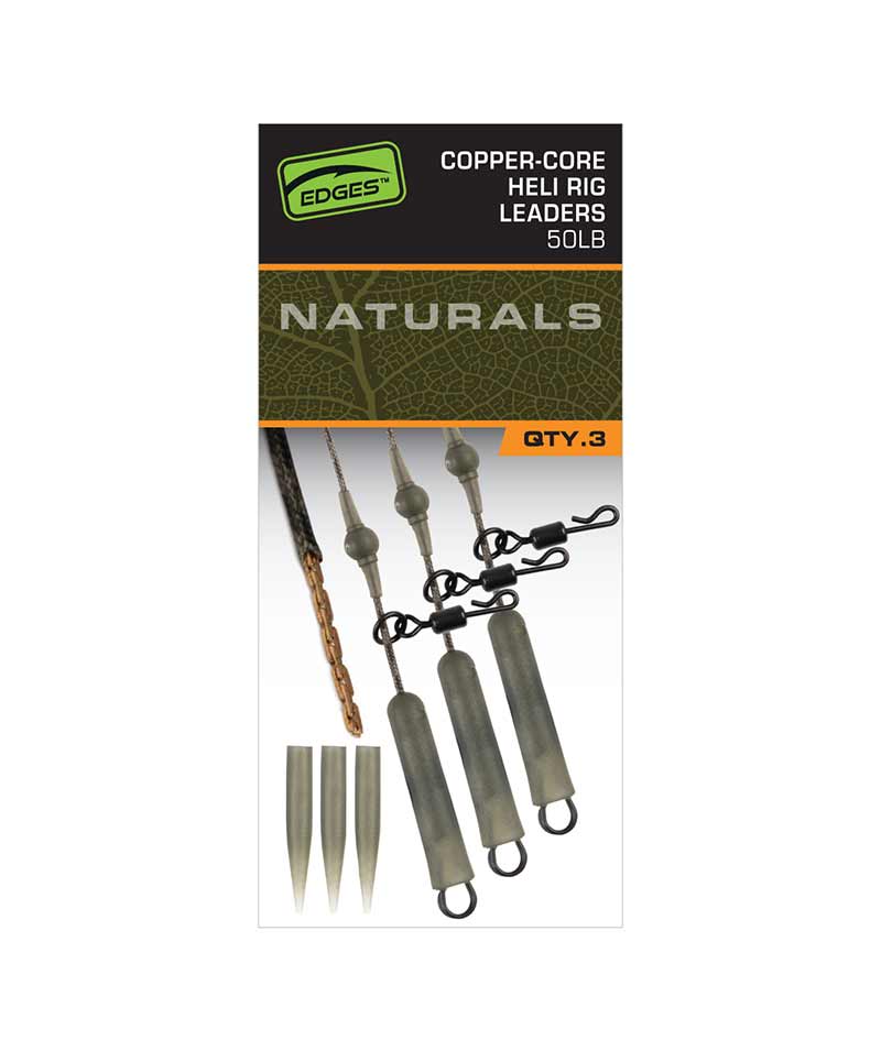 Fox EDGES™ Naturals Copper Core Heli Leaders 50 lb