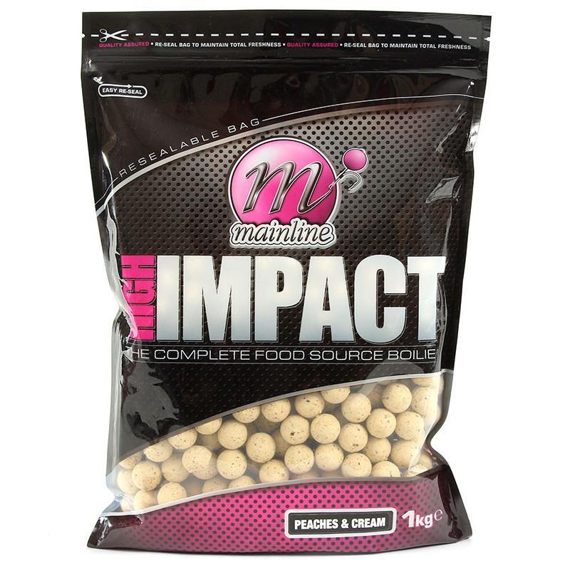 Mainline High Impact Boilies Peaches & Cream 16 mm; 1 Kg.