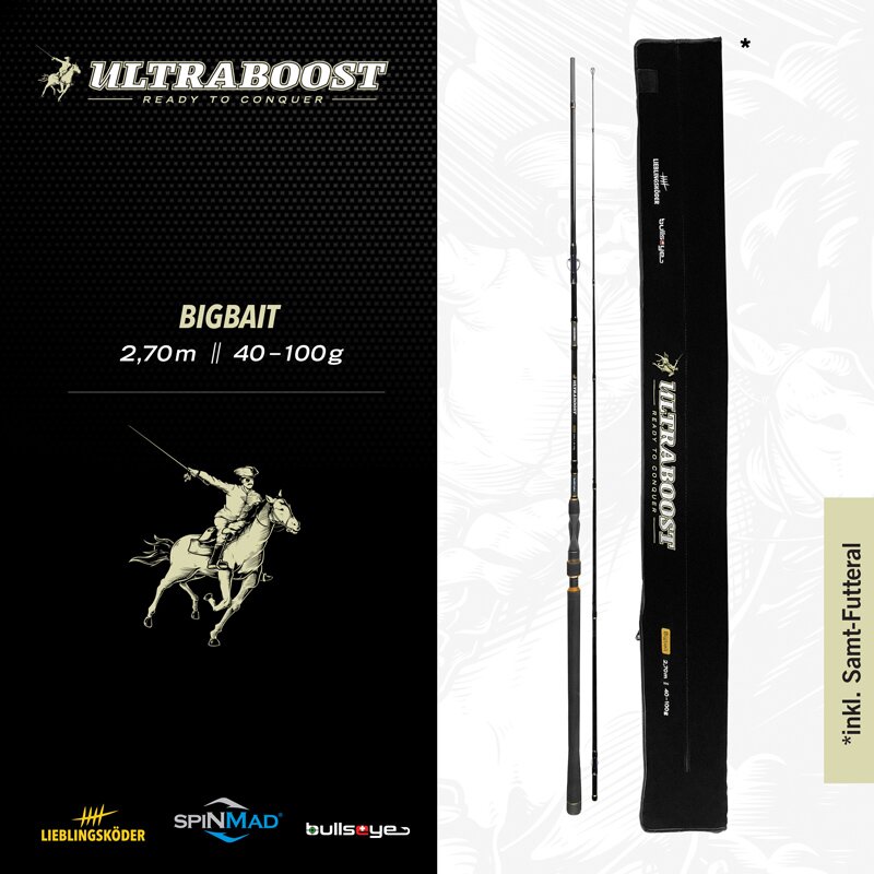 Lieblingsköder Ultraboost Bigbait; L: 2,70 m; Wg. 40 - 100 gr.