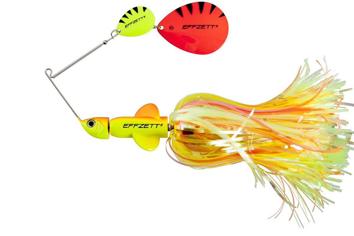 DAM EFFZETT® PIKE RATTLIN’ SPINNERBAIT; 17 cm; 43 gr; Fluo Yellow Orange