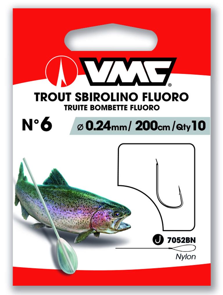 VMC Forelle Sbirolino Fluorocarbon 200 cm # 10 / 0,18 mm