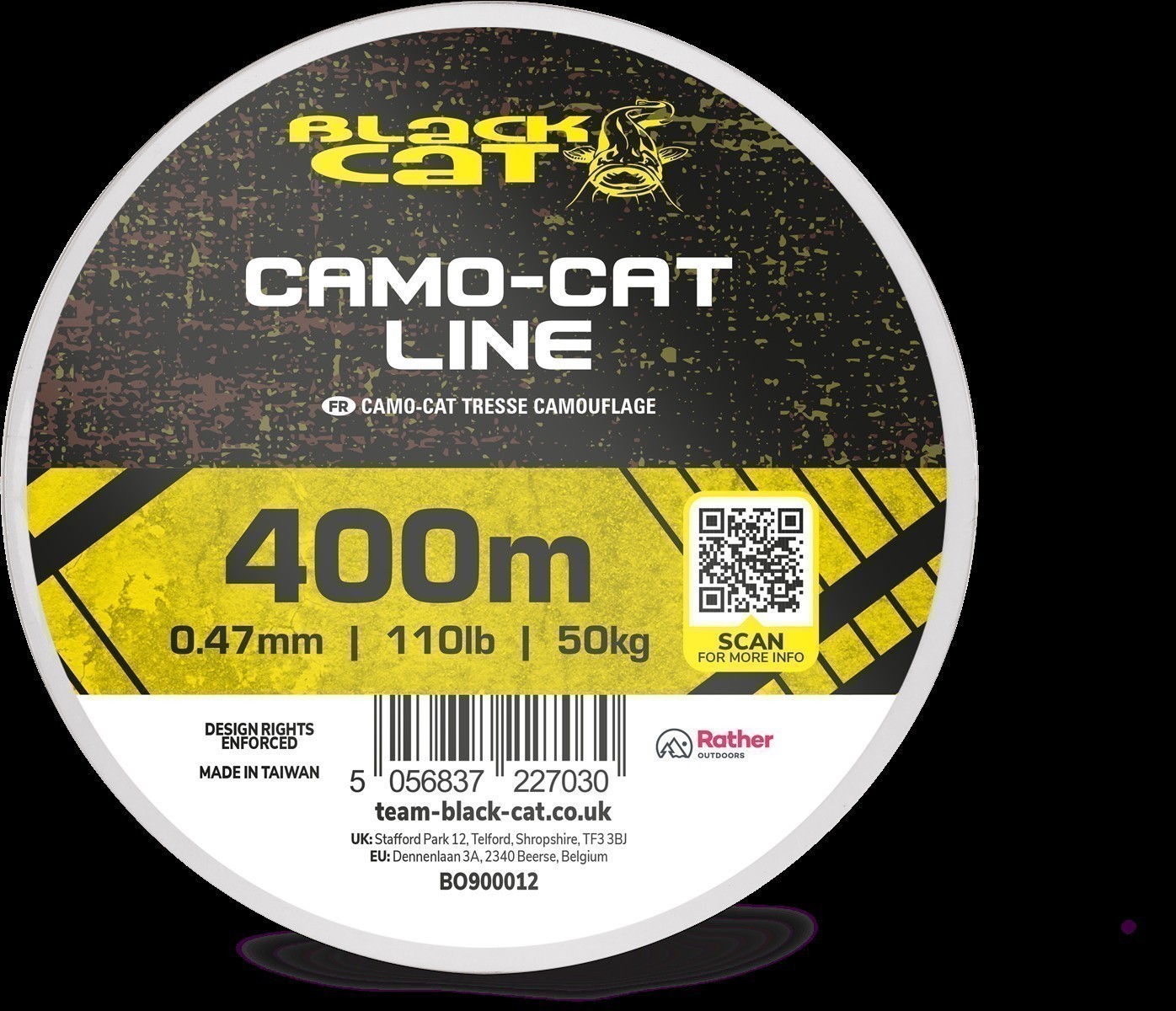 Black Cat - Cat Line Gelb 400 m 0,65 mm / 80 kg
