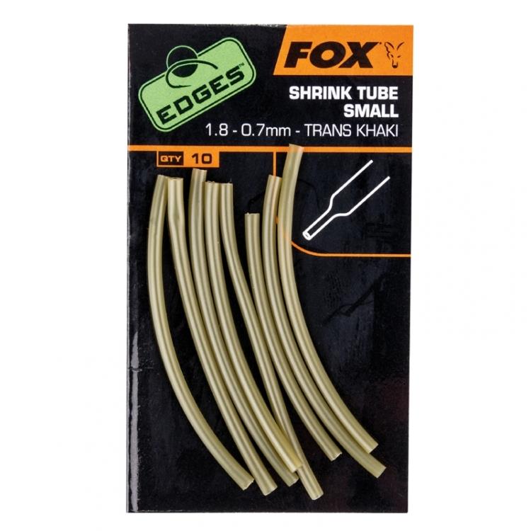 Fox Shrink Tube Small Trans Khaki; 1,8 - 0,7 mm 50 mm length; 10 Stück