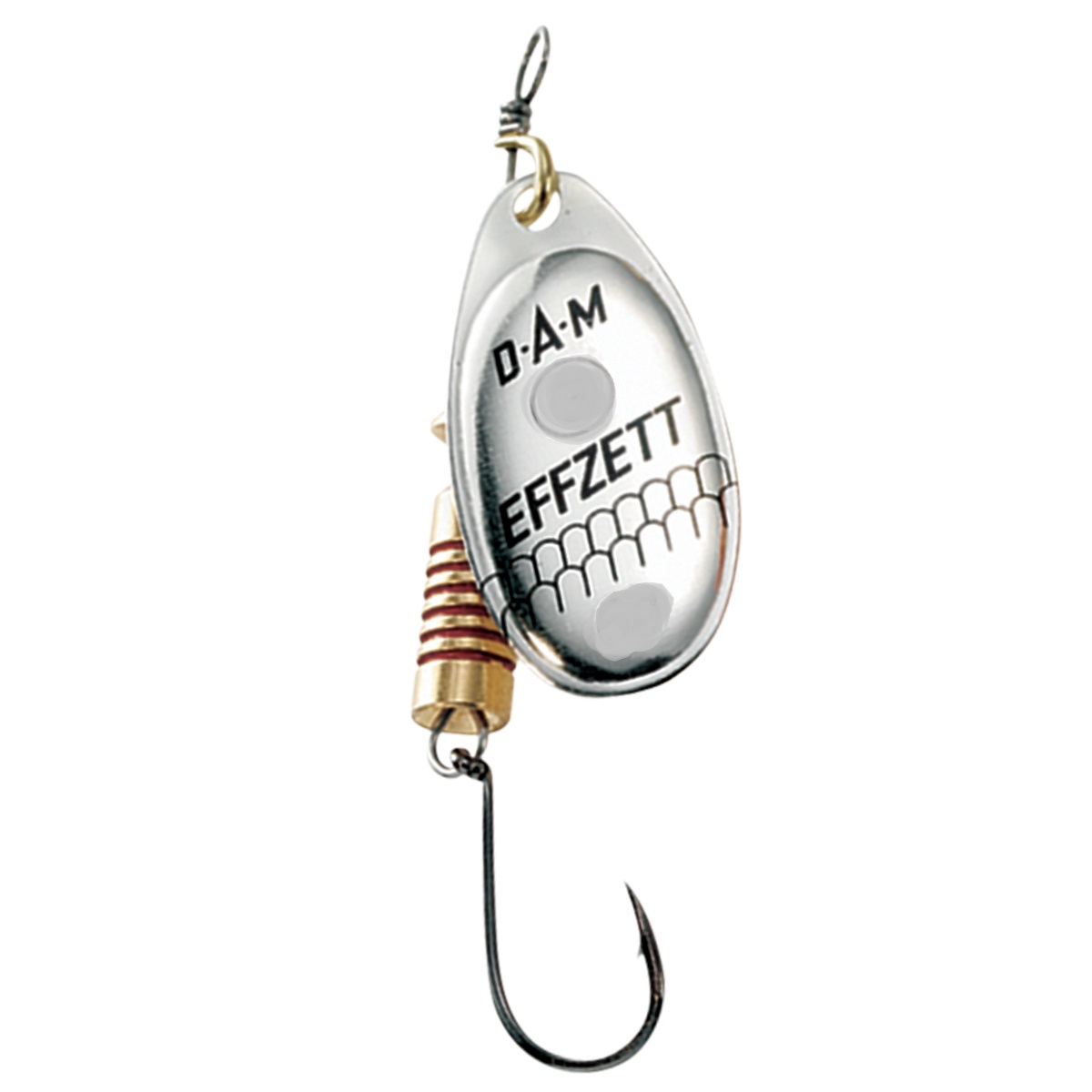 DAM Effzett Spinner Einzelhaken; Silber; Gr. 3; 6 gr.
